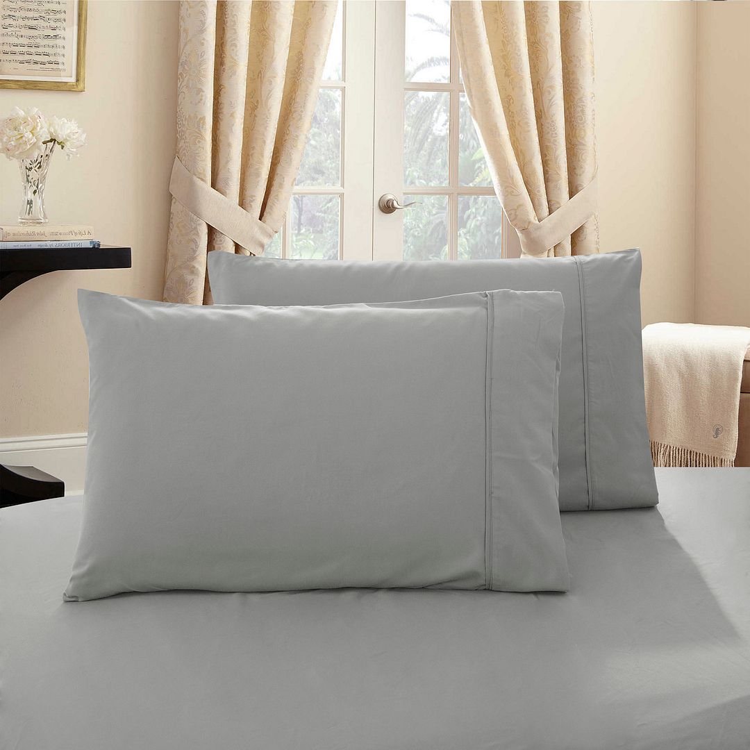 Grey king hot sale size pillowcases