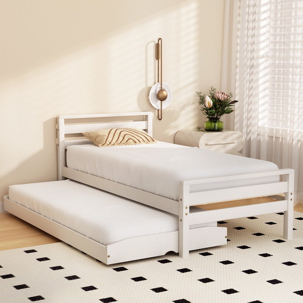 avis-wooden-trundle-single-bed-frame-white