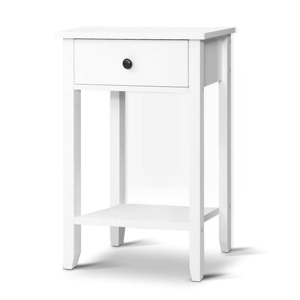 Simple white clearance side table