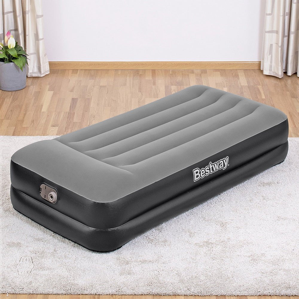 46 CM Thickness Air Bed Inflatable Mattress with Built - in Pump - Single Size - Outdoor > Camping - Bedzy Australia