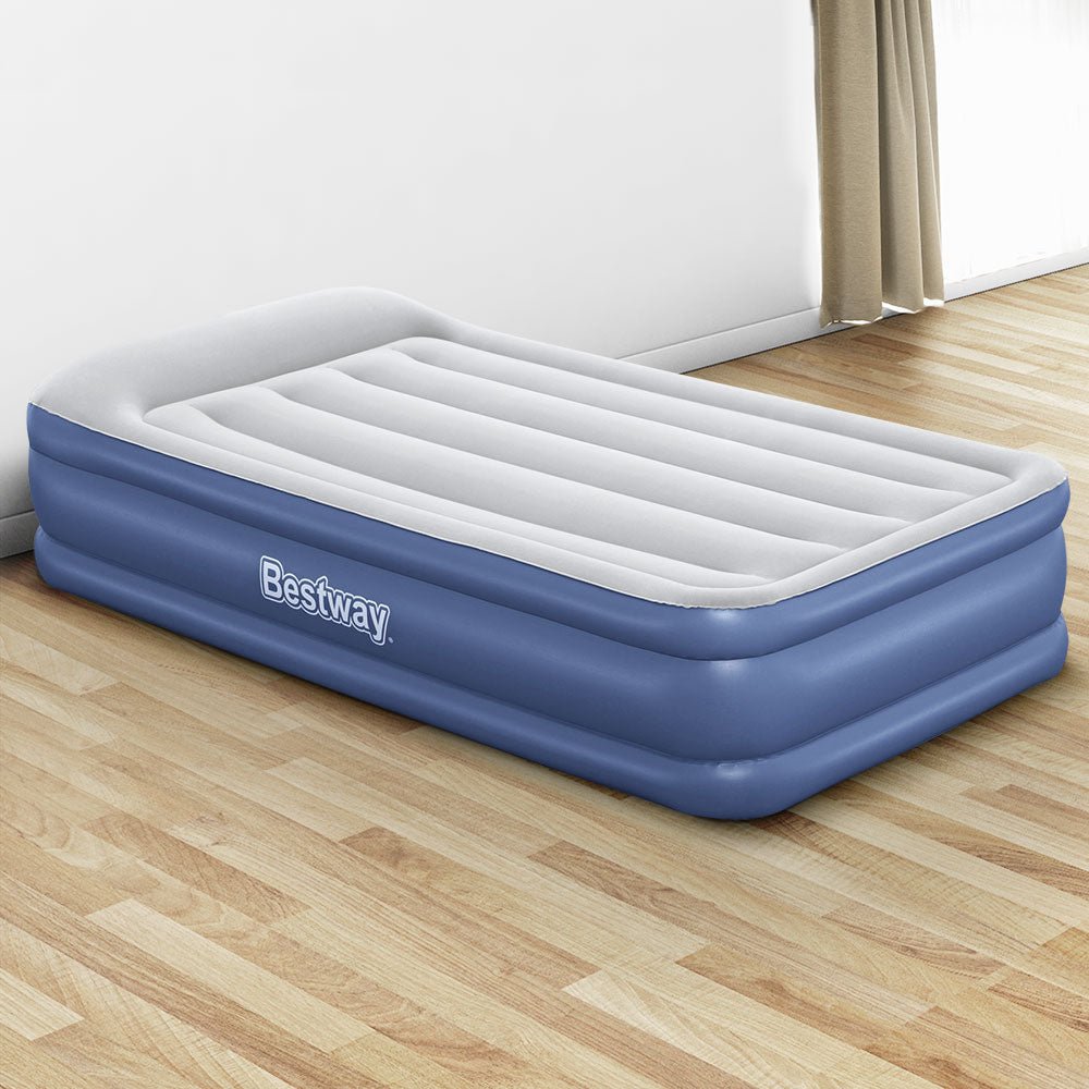 46 CM Thickness Air Bed Inflatable Mattress with Carry Bag - Single Size - Bedzy Australia