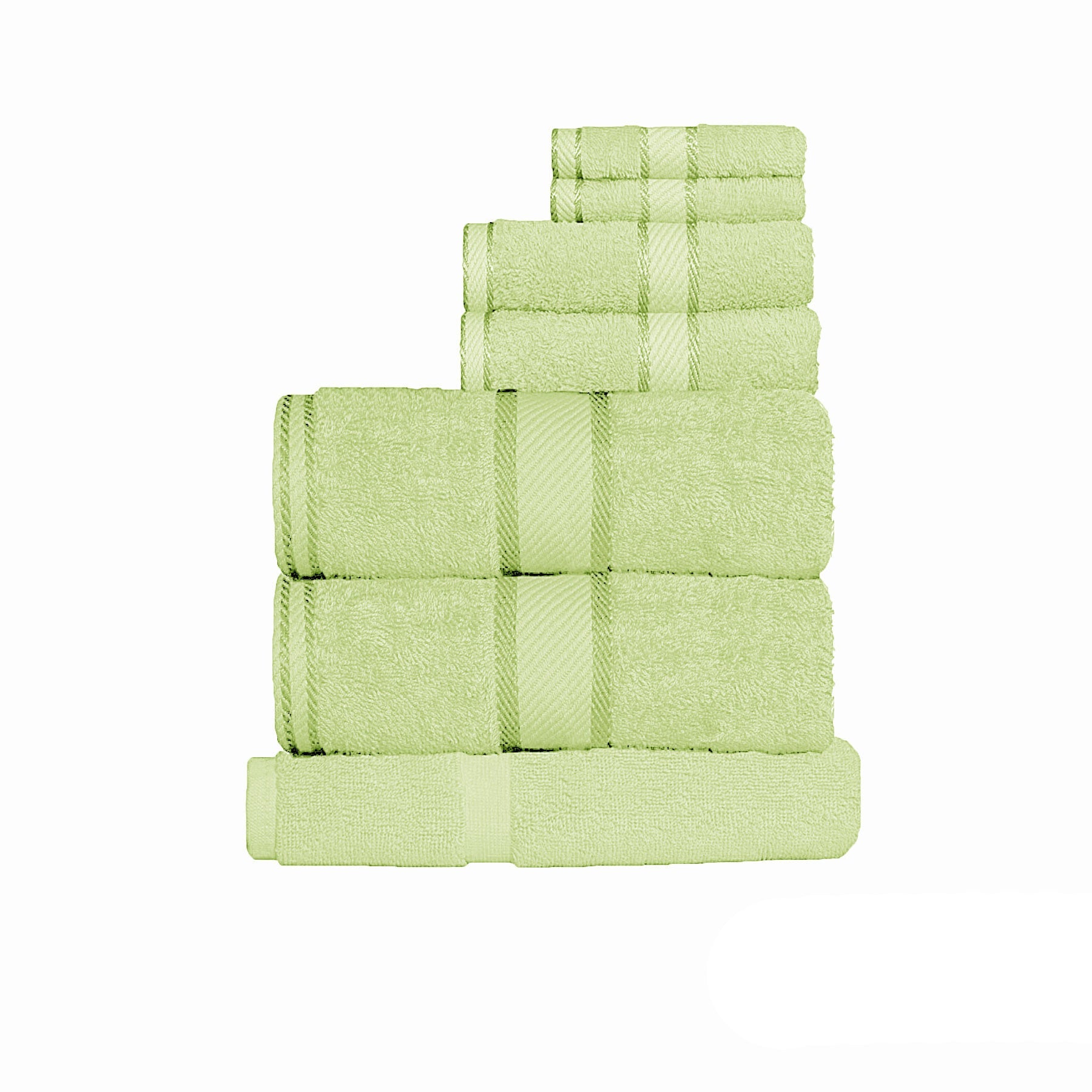 550gsm Cotton 7 Pce Towel Set New Apple - Home & Garden > Bathroom Accessories - Bedzy Australia