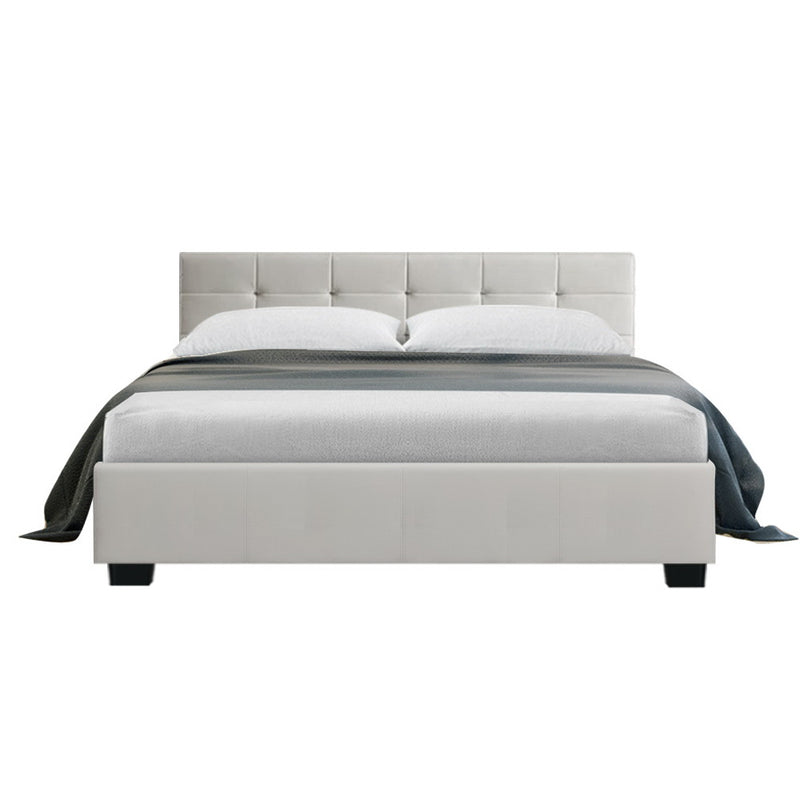Byron Storage Double Bed Frame White