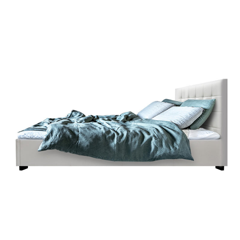 Byron Storage Double Bed Frame White