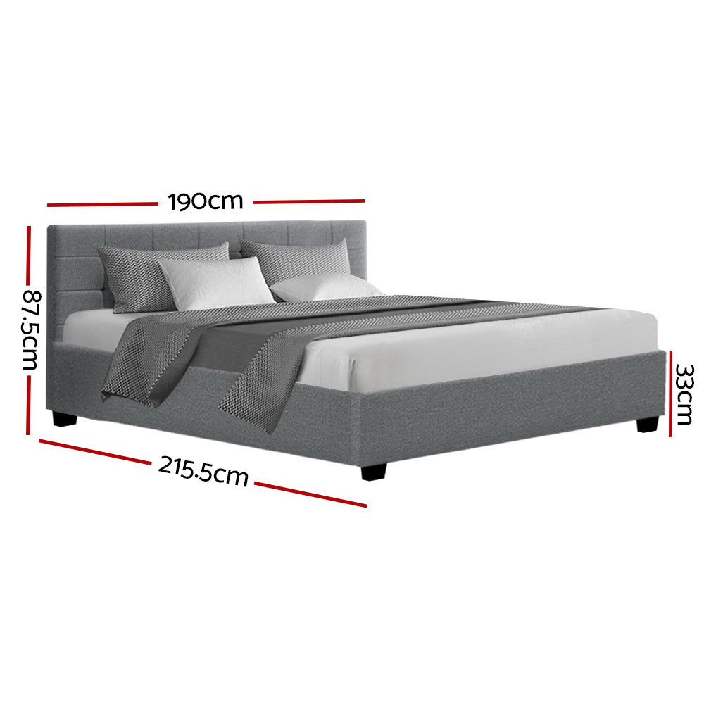 Byron Storage King Bed Frame Grey