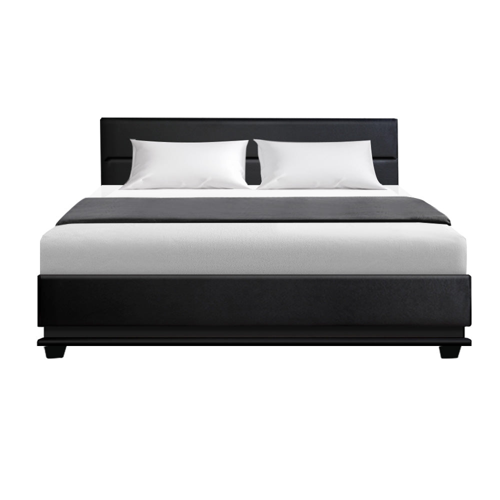 Henley LED Storage Queen Bed Frame Black