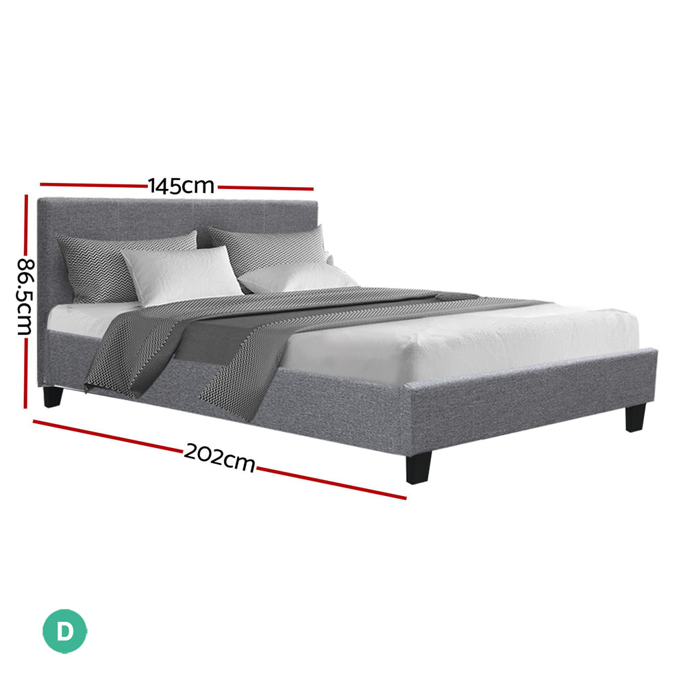 Coogee Double Bed Frame Grey