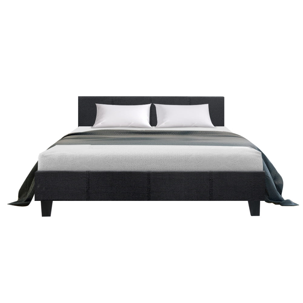 Coogee Queen Bed Base Charcoal