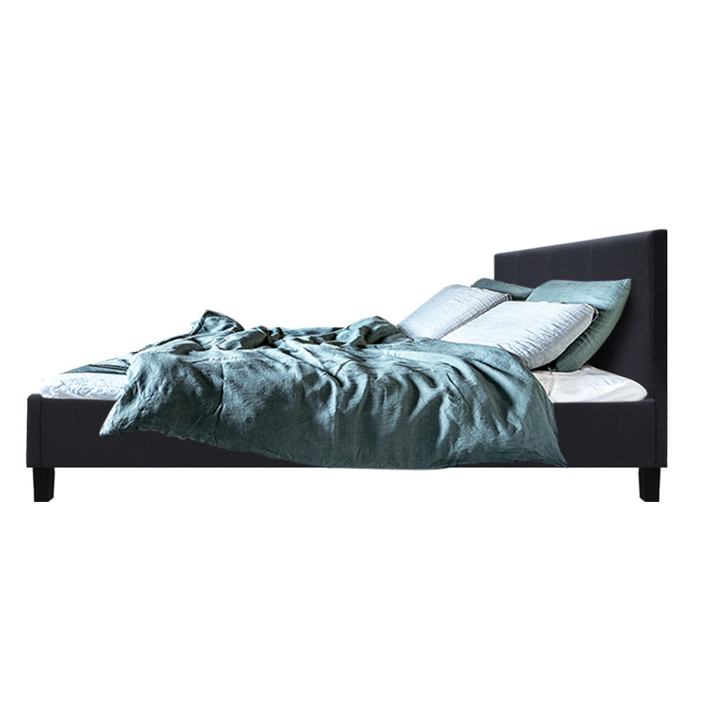 Coogee Queen Bed Base Charcoal