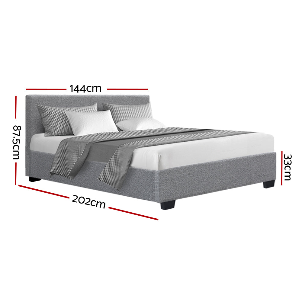 Elwood Storage Double Bed Frame Grey