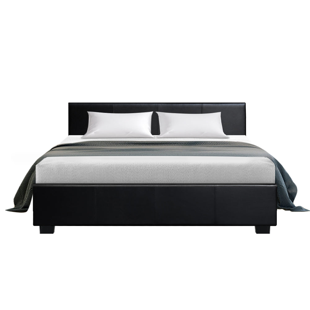 Elwood Storage Queen Bed Frame Black