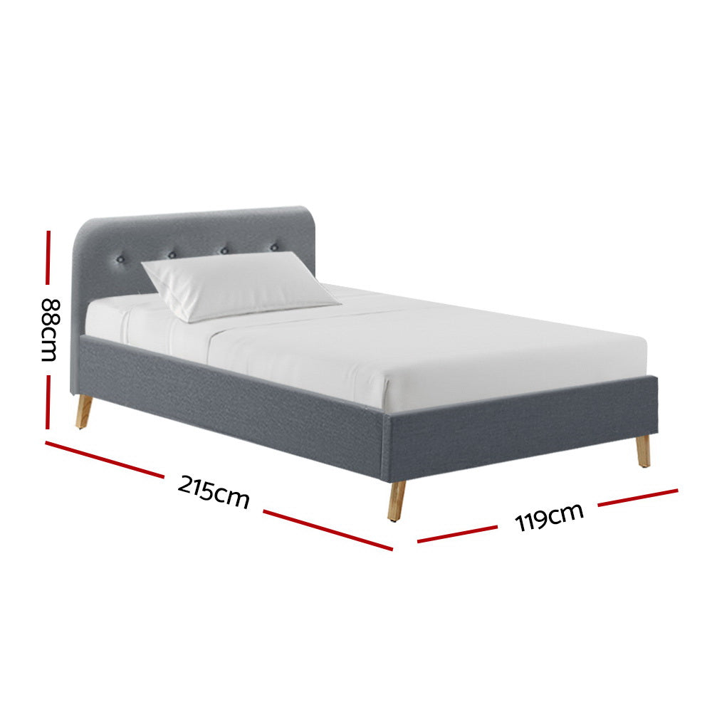 Tarcoola King Single Bed Frame Grey