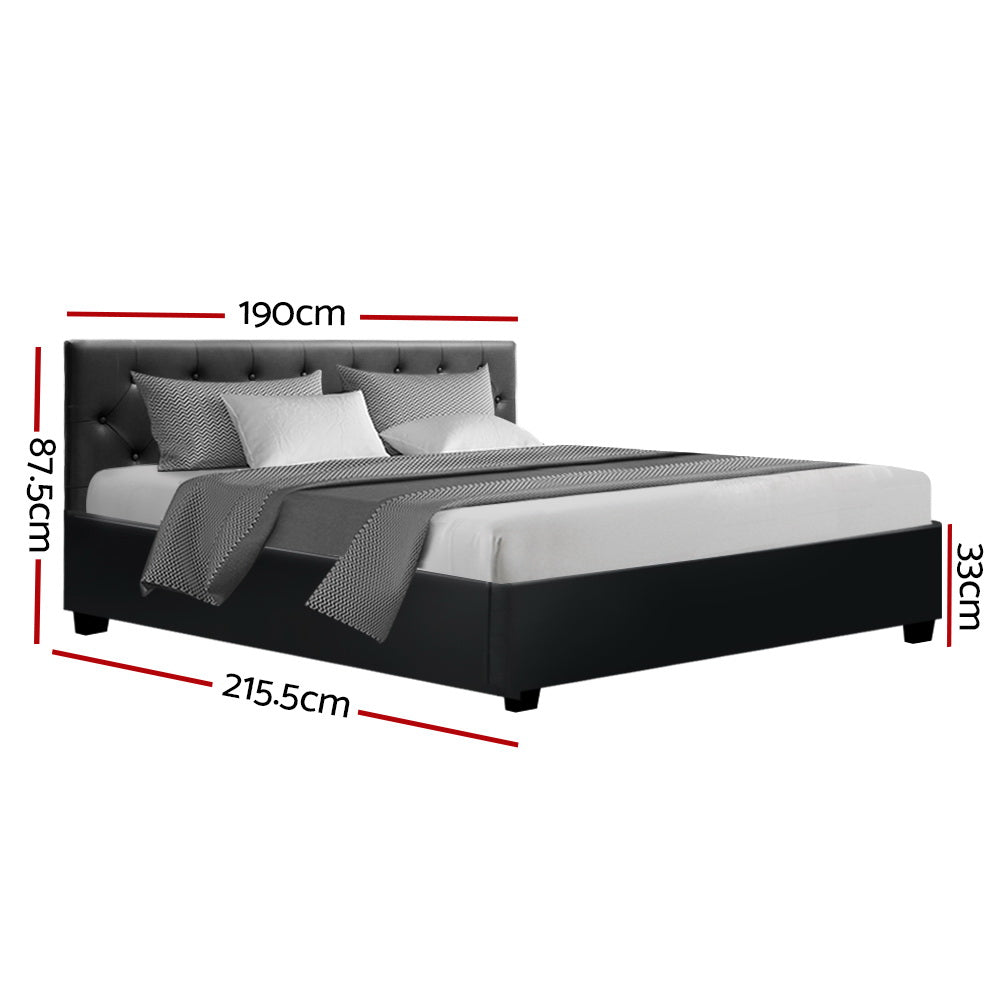 Noosa Storage King Bed Frame Black