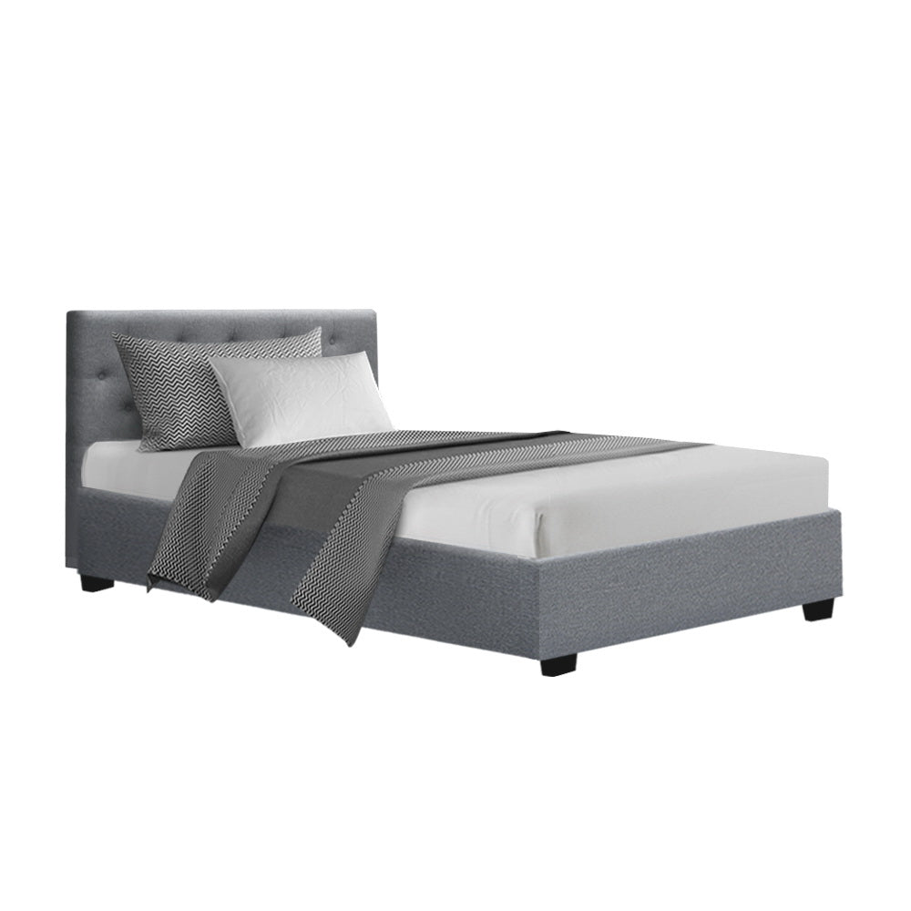 Noosa Storage King Single Bed Frame Grey