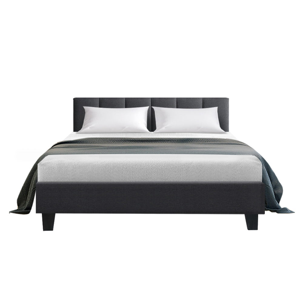 Alma Double Bed Frame Charcoal