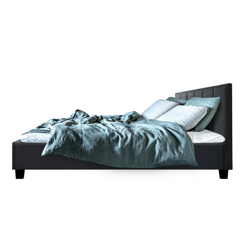 Alma Double Bed Frame Charcoal