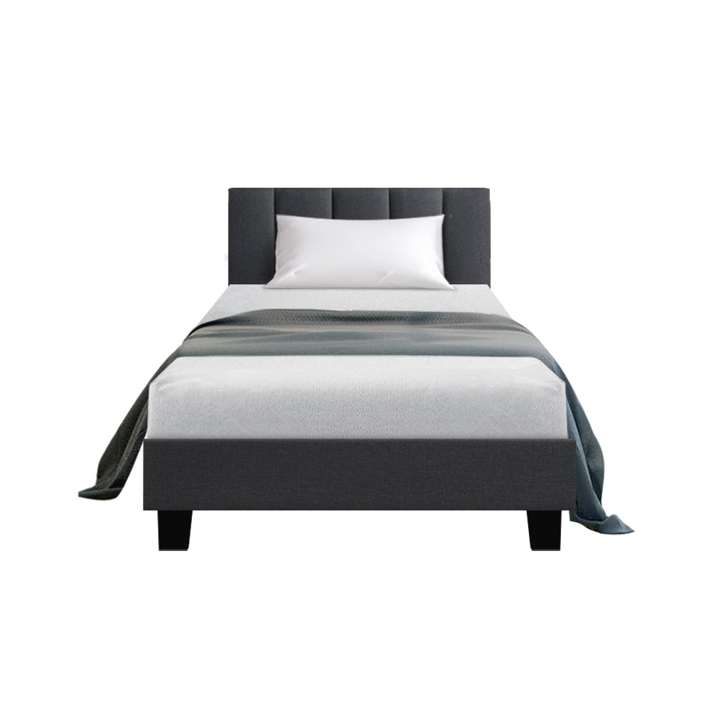 Alma King Single Bed Frame Charcoal