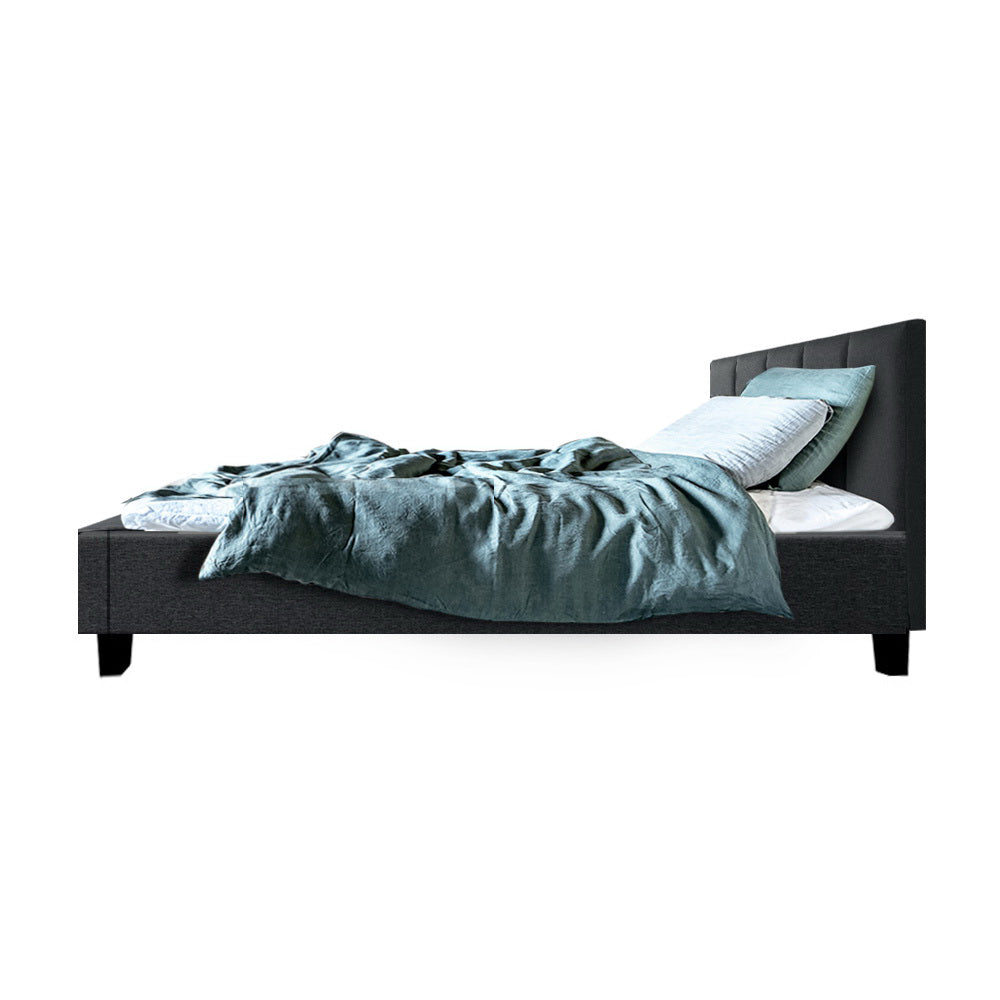 Alma King Single Bed Frame Charcoal