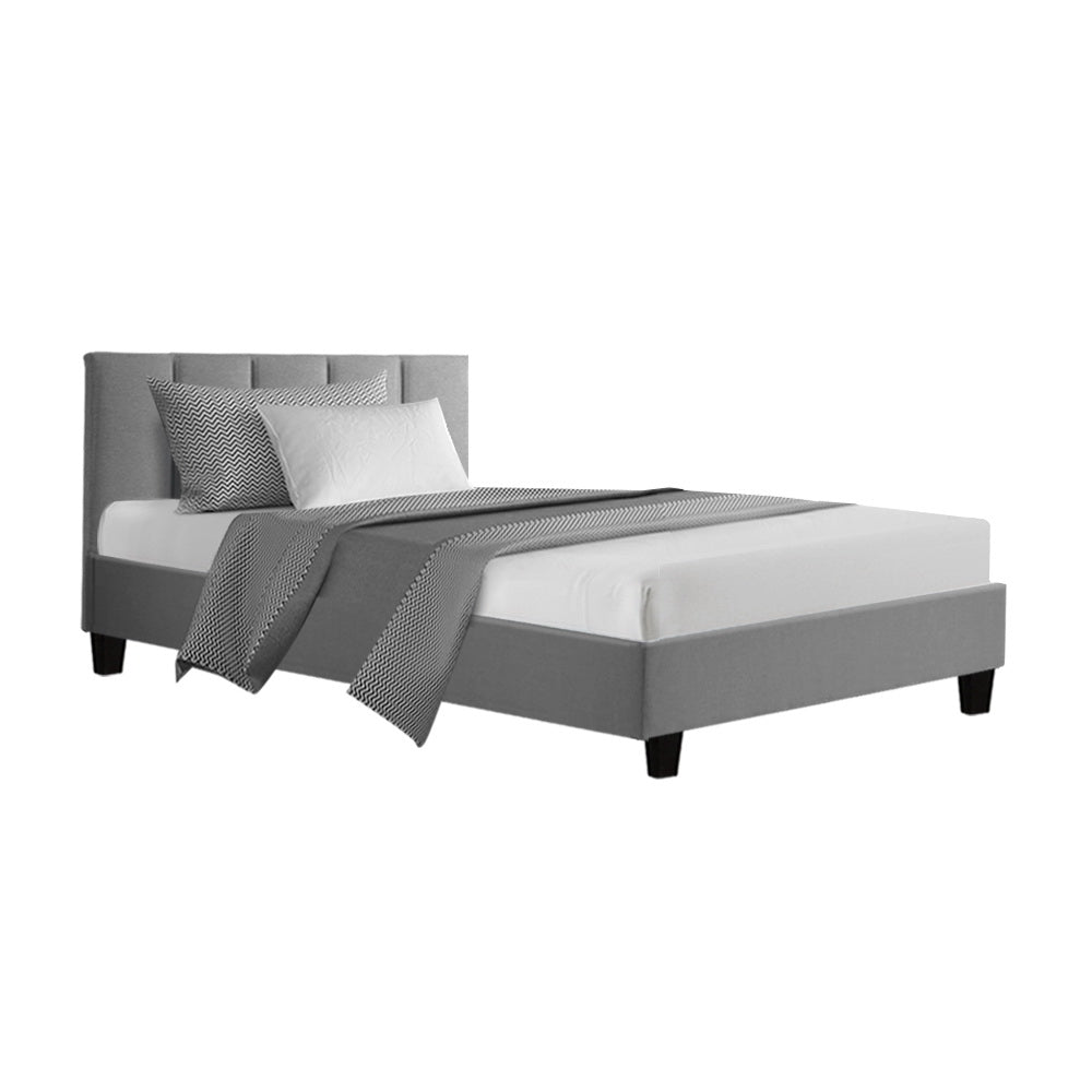 Alma King Single Bed Frame Grey