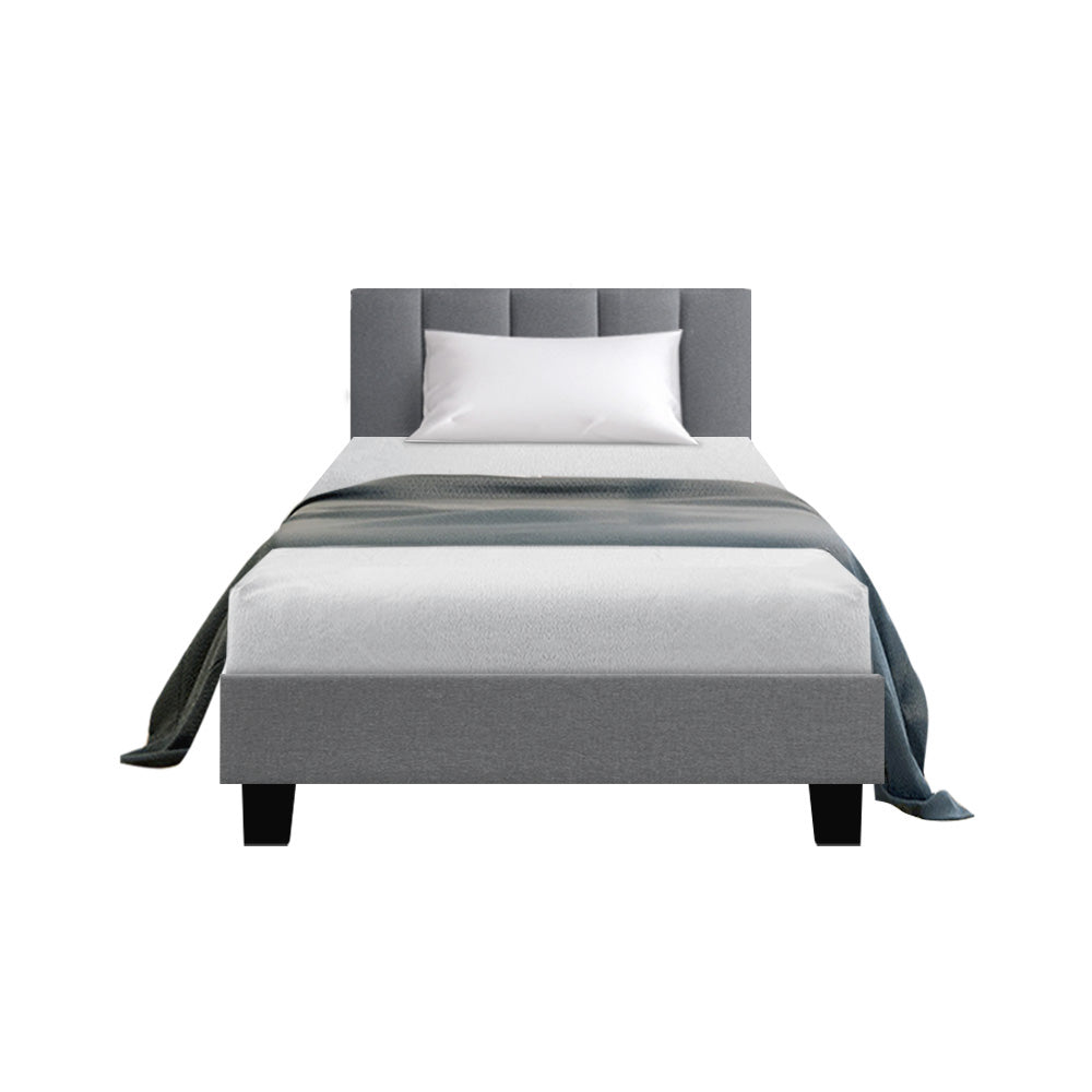 Alma King Single Bed Frame Grey