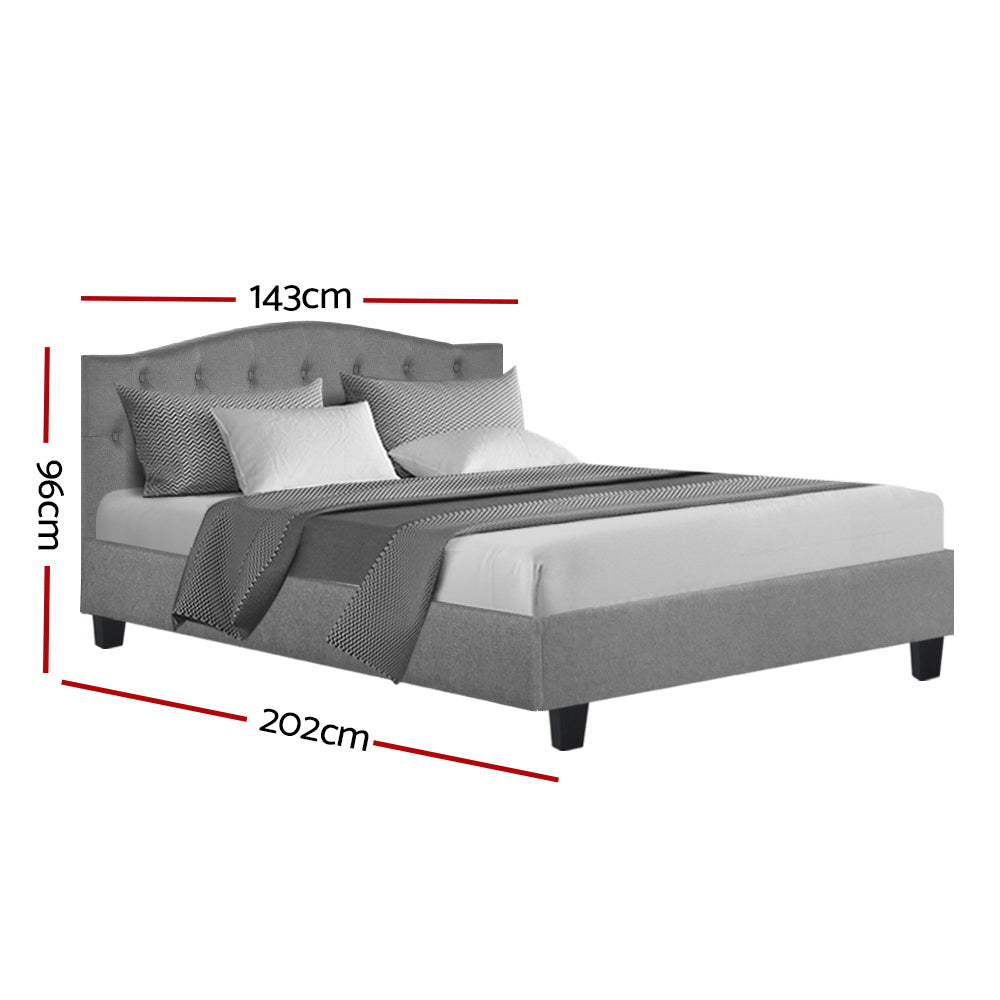 Jervis Double Bed Frame Grey