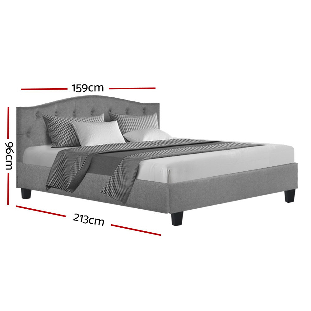 Jervis Queen Bed Frame Grey