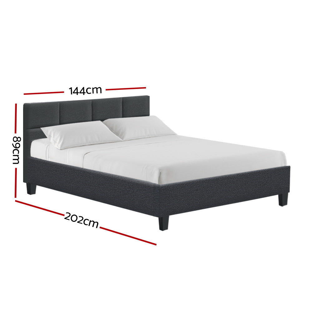 Bondi Double Bed Frame Charcoal