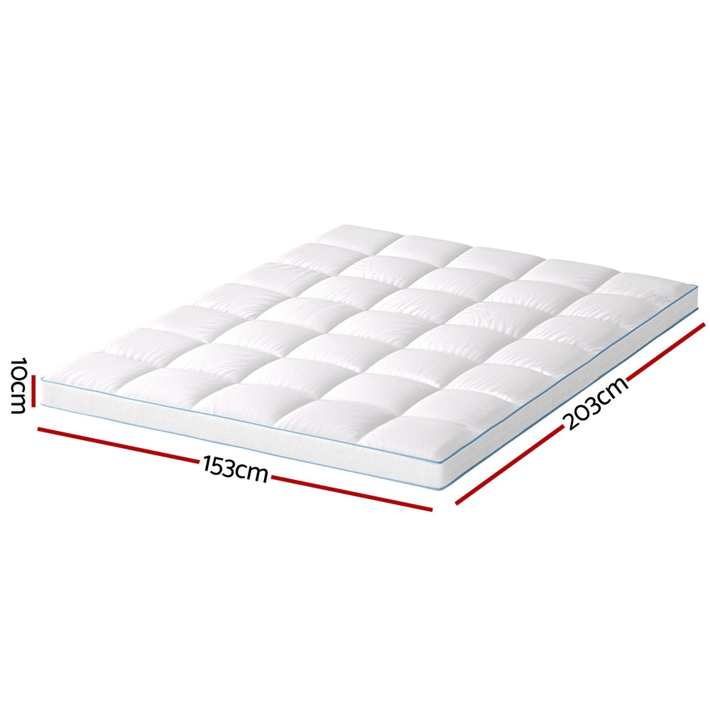 Mattress Topper Pillowtop Bamboo 10cm Queen