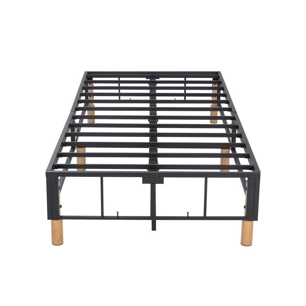 Double Metal Bed Frame Mattress Foundation - Blue