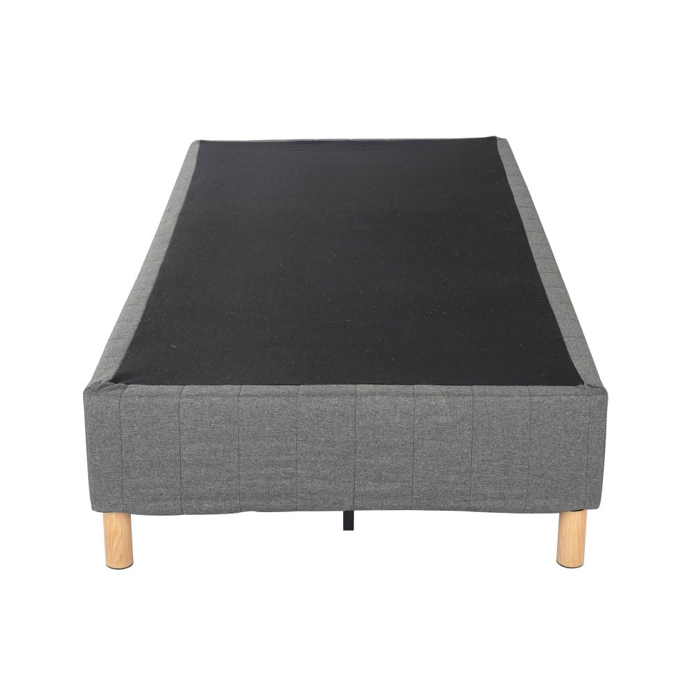 Queen Metal Bed Frame Mattress Foundation - Dark Grey