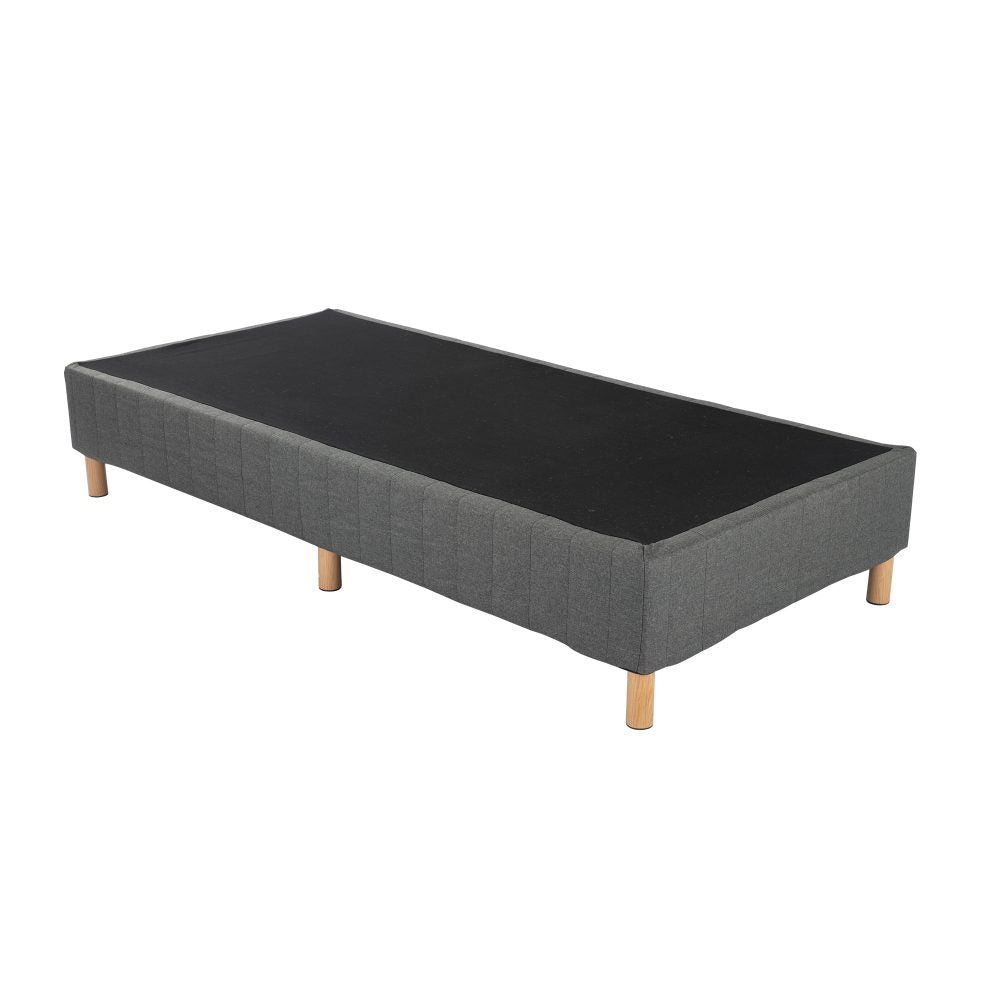 Queen Metal Bed Frame Mattress Foundation - Dark Grey