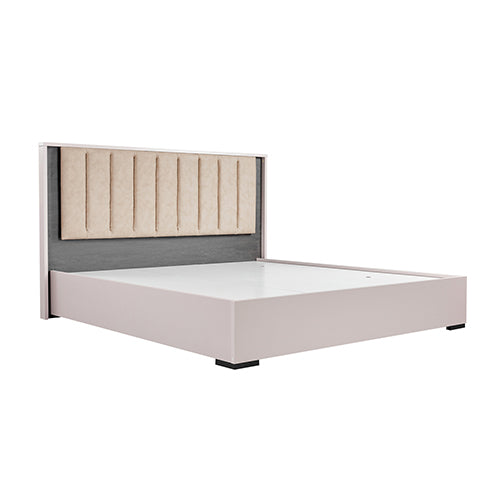 Bedzy Luxe Maxwell Queen Bed Frame with LED Headboard - Champagne