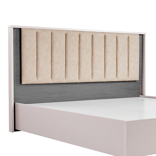 Bedzy Luxe Maxwell Queen Bed Frame with LED Headboard - Champagne