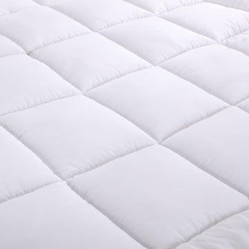 Bamboo cotton fitted mattress topper king single