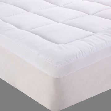 Bamboo cotton fitted mattress topper queen