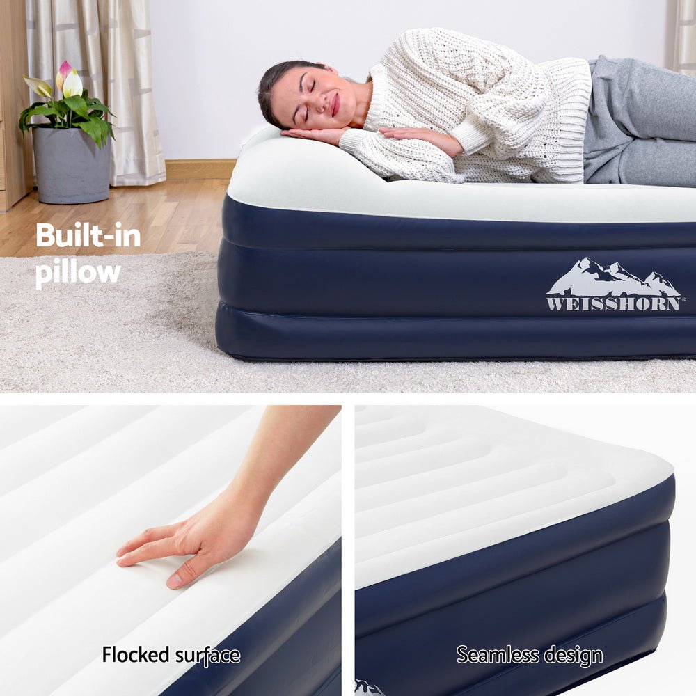 Air Mattress Double Inflatable Bed 46cm Air bed - Home & Garden > Inflatable Mattress - Bedzy Australia