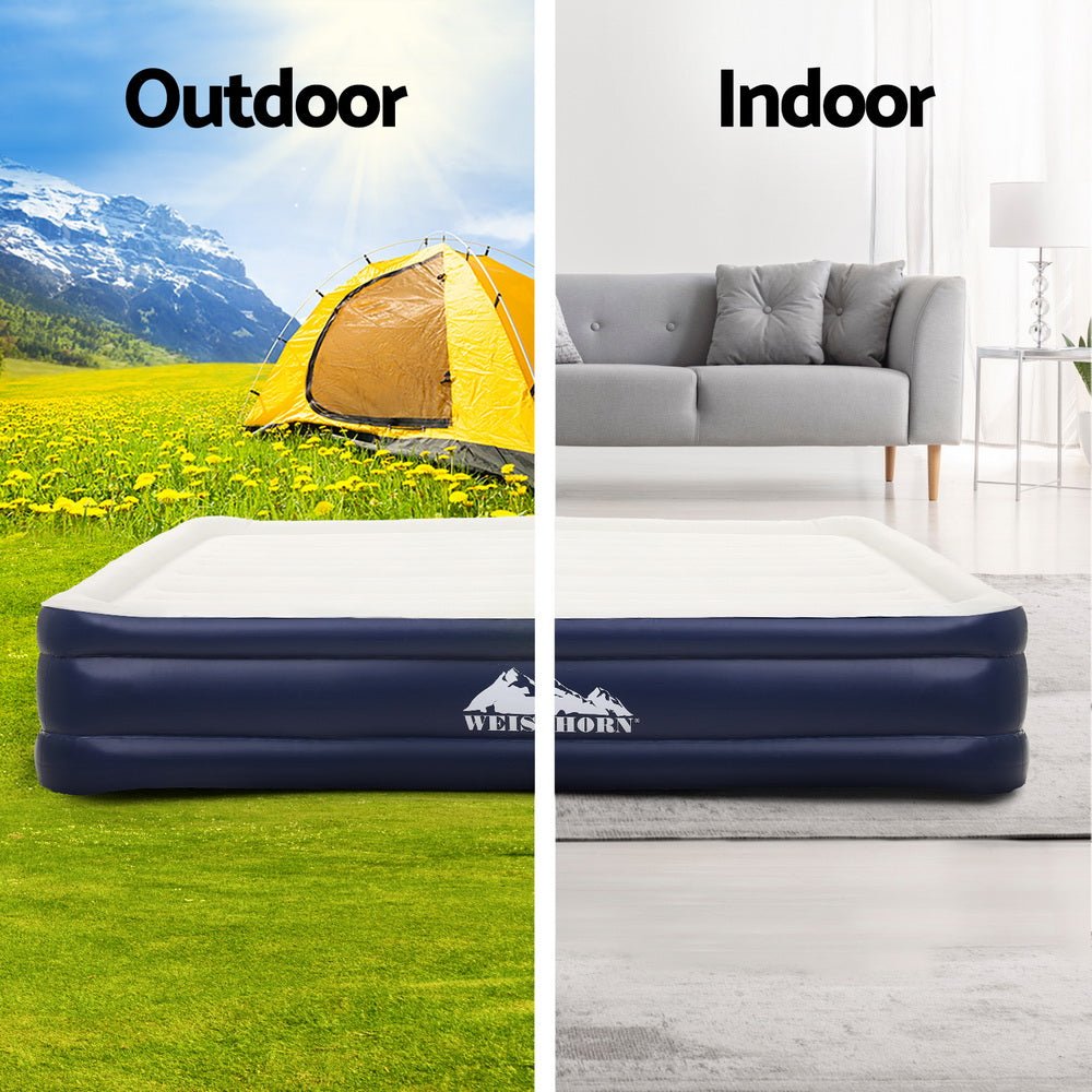 Air Mattress Double Inflatable Bed 46cm Air bed - Home & Garden > Inflatable Mattress - Bedzy Australia