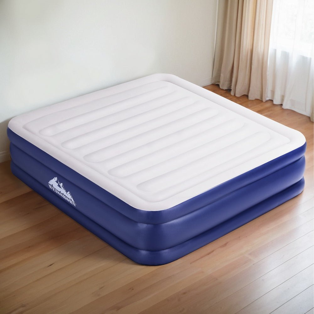 Air Mattress King Inflatable Bed Air bed 51cm - Home & Garden > Inflatable Mattress - Bedzy Australia