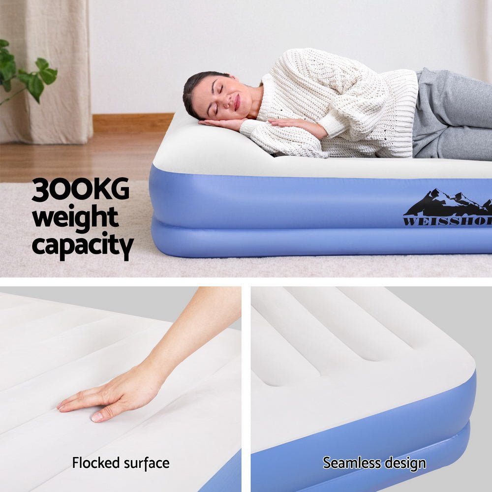 Air Mattress Queen Inflatable Bed 41cm Air bed - Home & Garden > Inflatable Mattress - Bedzy Australia