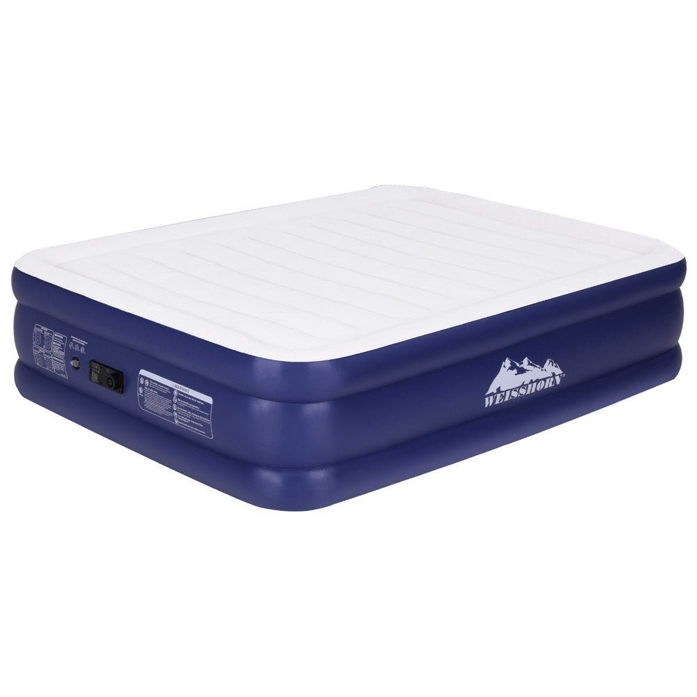 Air Mattress Queen Inflatable Bed Air bed 51cm - Home & Garden > Inflatable Mattress - Bedzy Australia