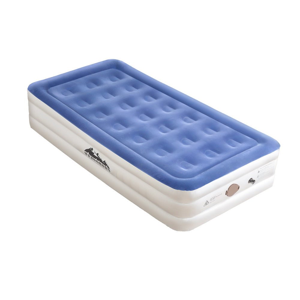 Air Mattress Single Inflatable Bed 46cm Cube Airbed - Home & Garden > Inflatable Mattress - Bedzy Australia