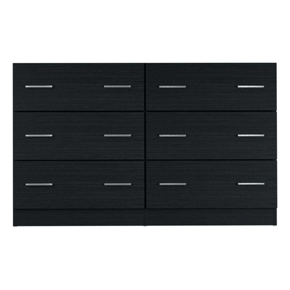 Artiss 6 Chest of Drawers - VEDA Black - Furniture > Bedroom > Dressers - Bedzy Australia