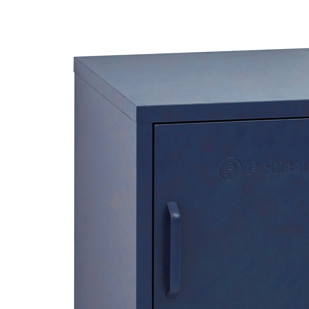 ArtissIn Bedside Table Metal Cabinet - Blue - Furniture > Bedroom > Bedside Tables - Bedzy Australia