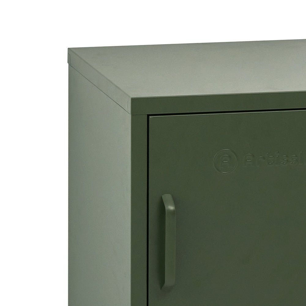 ArtissIn Bedside Table Metal Cabinet - Green - Furniture > Bedroom > Bedside Tables - Bedzy Australia