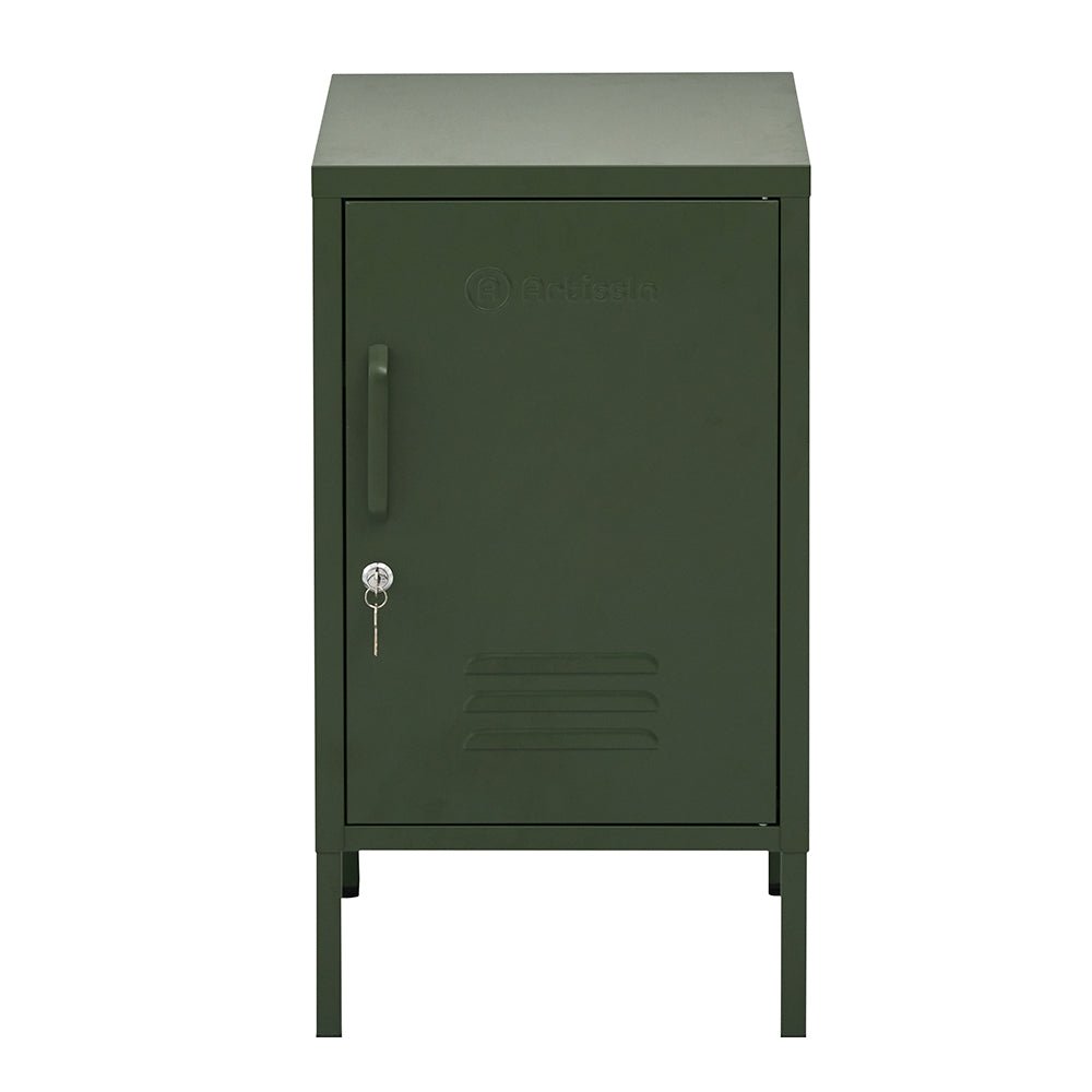 ArtissIn Bedside Table Metal Cabinet - Green - Furniture > Bedroom > Bedside Tables - Bedzy Australia