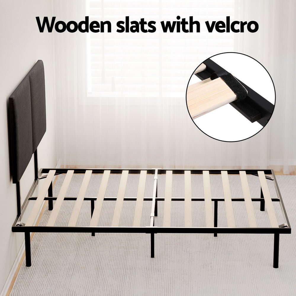 Bed Frame Double Size Metal Frame NOR - Furniture > Bedroom - Bedzy Australia