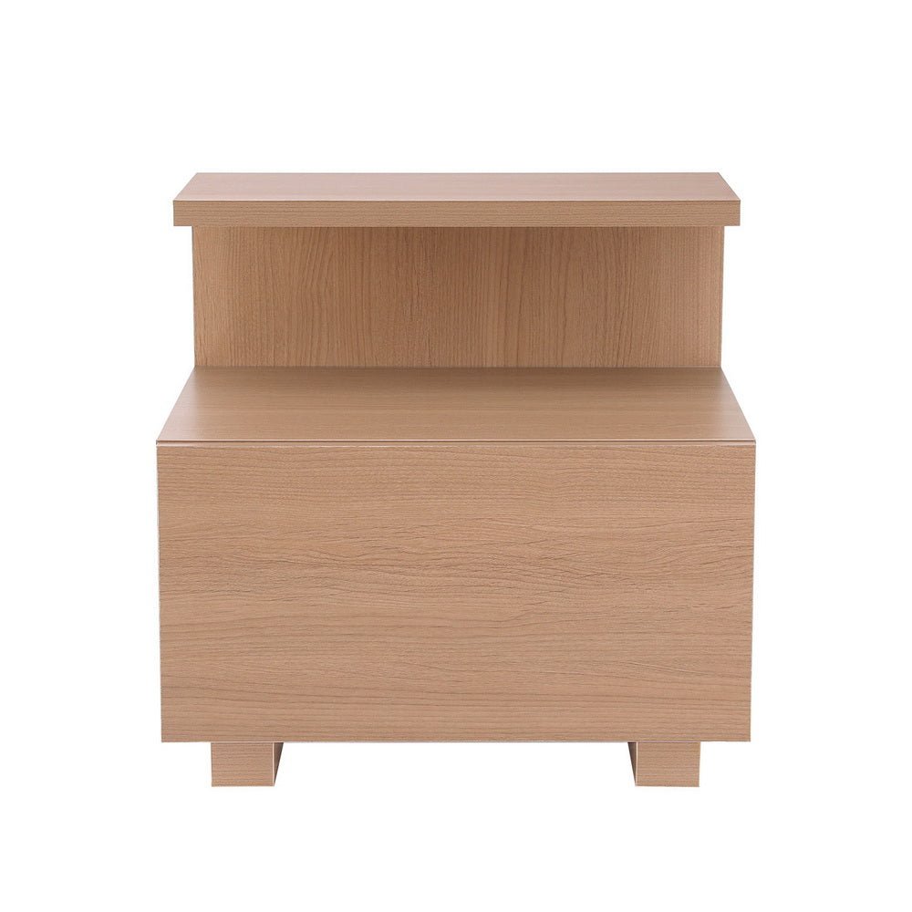 Bedside Table 1 Drawer - Pine - Furniture > Bedroom > Bedside Tables - Bedzy Australia