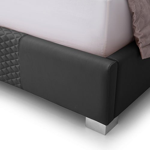 Bedzy Luxe Halcyon King Bed Frame Black - Furniture > Bedroom - Bedzy Australia