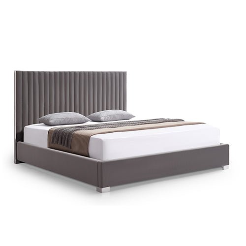 Bedzy Luxe Hillsdale King Bed Frame Grey - Furniture > Bedroom - Bedzy Australia