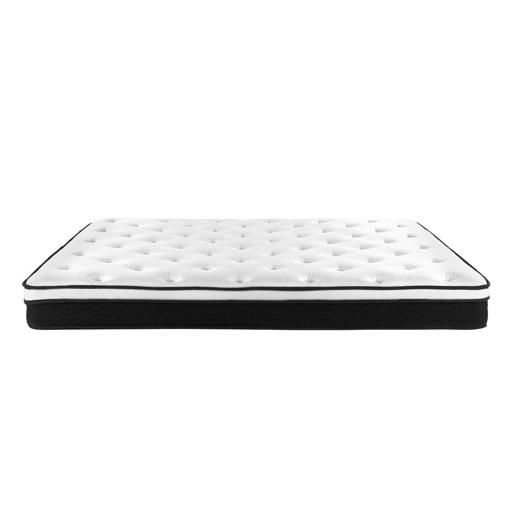 King Package | Bruno Minimalist Solid Pinewood Bed Frame & Bonita Pillow Top Mattress (Medium Firm)